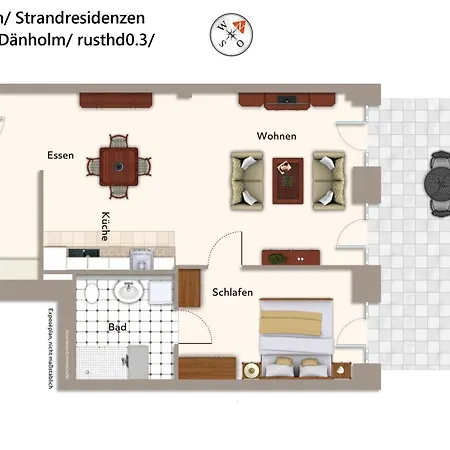 דירה Strandresidenzen Binz-prora Strandresidenzen Binz-prora D0 3 בינץ